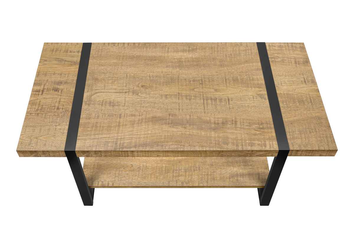 Briar Mango Wood-Look & Black Metal Coffee Table | Ortholuxe Home - Photo 6