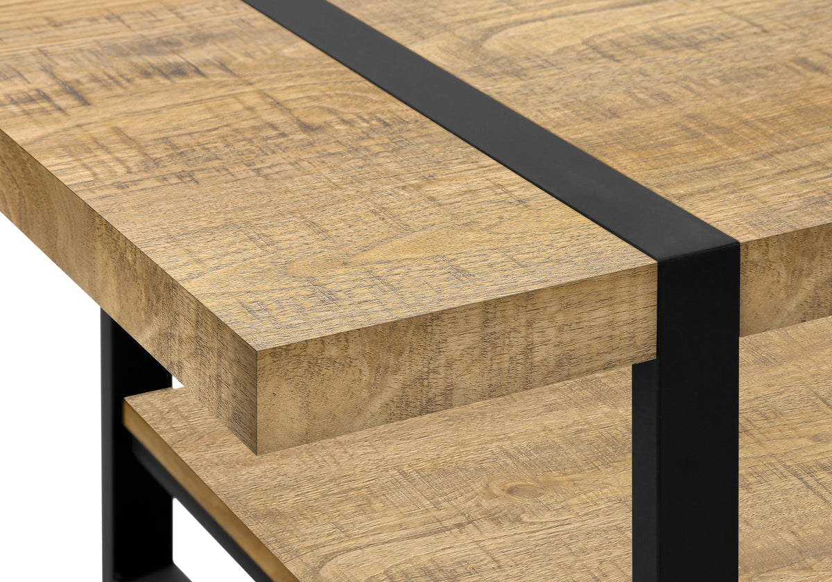 Briar Mango Wood-Look & Black Metal Coffee Table | Ortholuxe Home - Photo 7