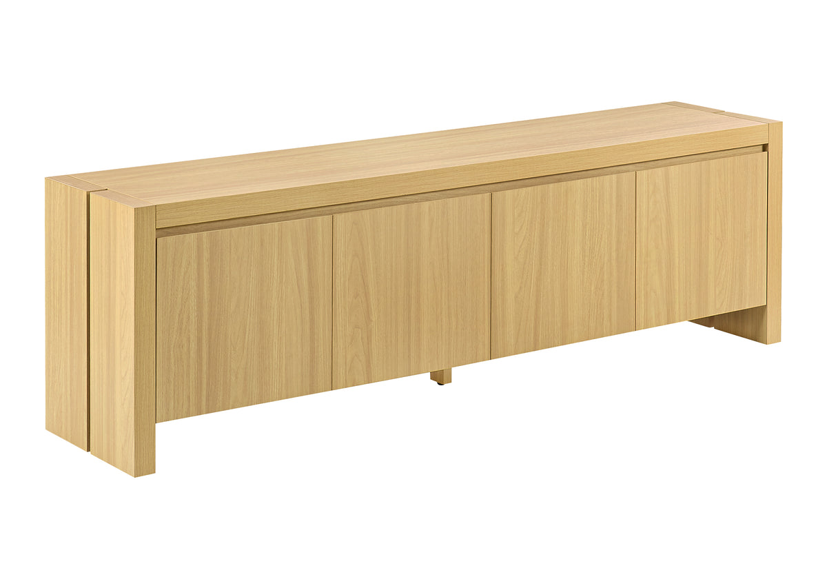 Briar Natural Oak-Look TV Stand with 4 Doors | Ortholuxe Home - Photo 2