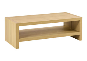 Briar Natural Oak-Look Coffee Table with A Bottom Shelf | Ortholuxe Home - Photo 2
