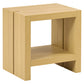 Briar Natural Oak-Look Accent Table with A Bottom Shelf | Ortholuxe Home - Photo 2