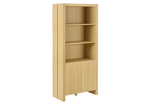 Briar Natural Oak-Look Bookcase with 2 Doors | Ortholuxe Home - Photo 2