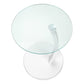 Heather White Bentwood Accent Table with Tempered Glass | Ortholuxe Home - Photo 7