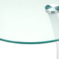 Heather White Bentwood Accent Table with Tempered Glass | Ortholuxe Home - Photo 8