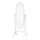 Ember Antique White Oval Wood Frame Mirror | Ortholuxe Home - Photo 3