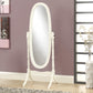 Ember Antique White Oval Wood Frame Mirror | Ortholuxe Home - Photo 2