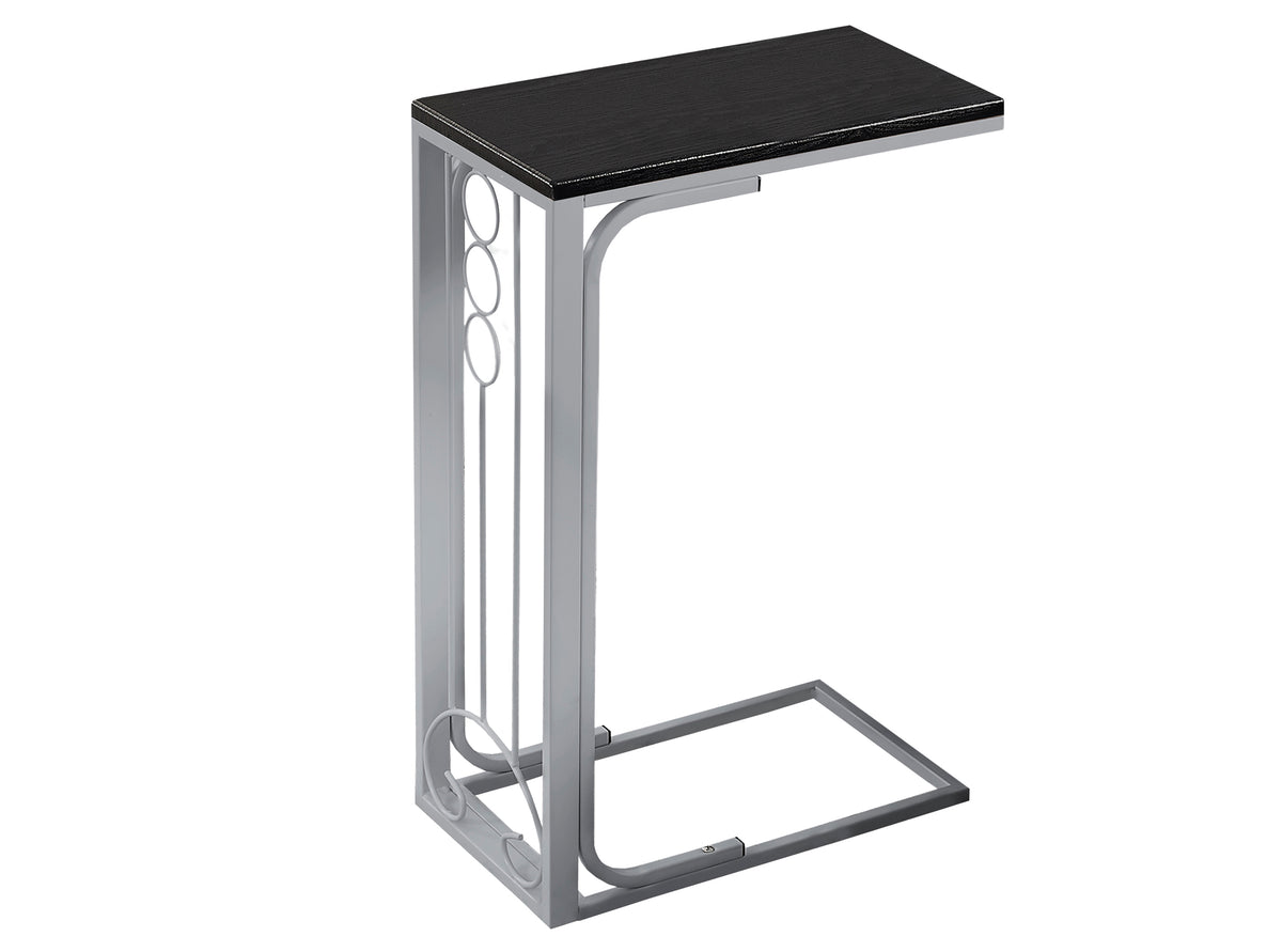 Opal Black & Silver Metal Accent Table | Ortholuxe Home - Photo 3