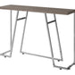 Topaz Dark Taupe & Chrome Metal Accent Table | Ortholuxe Home - Photo 3
