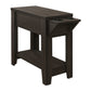 Crystal Espresso Accent Table with A Glass Holder | Ortholuxe Home - Photo 3