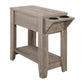 Crystal Dark Taupe Accent Table with A Glass Holder | Ortholuxe Home - Photo 3