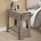 Crystal Dark Taupe Accent Table with A Glass Holder | Ortholuxe Home - Photo 2