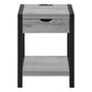 Diamond Grey & Black Metal Accent Table | Ortholuxe Home - Photo 3