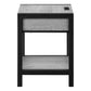 Diamond Grey & Black Metal Accent Table | Ortholuxe Home - Photo 4