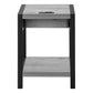 Diamond Grey & Black Metal Accent Table | Ortholuxe Home - Photo 5