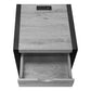 Diamond Grey & Black Metal Accent Table | Ortholuxe Home - Photo 6