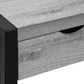 Diamond Grey & Black Metal Accent Table | Ortholuxe Home - Photo 7