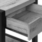 Diamond Grey & Black Metal Accent Table | Ortholuxe Home - Photo 8