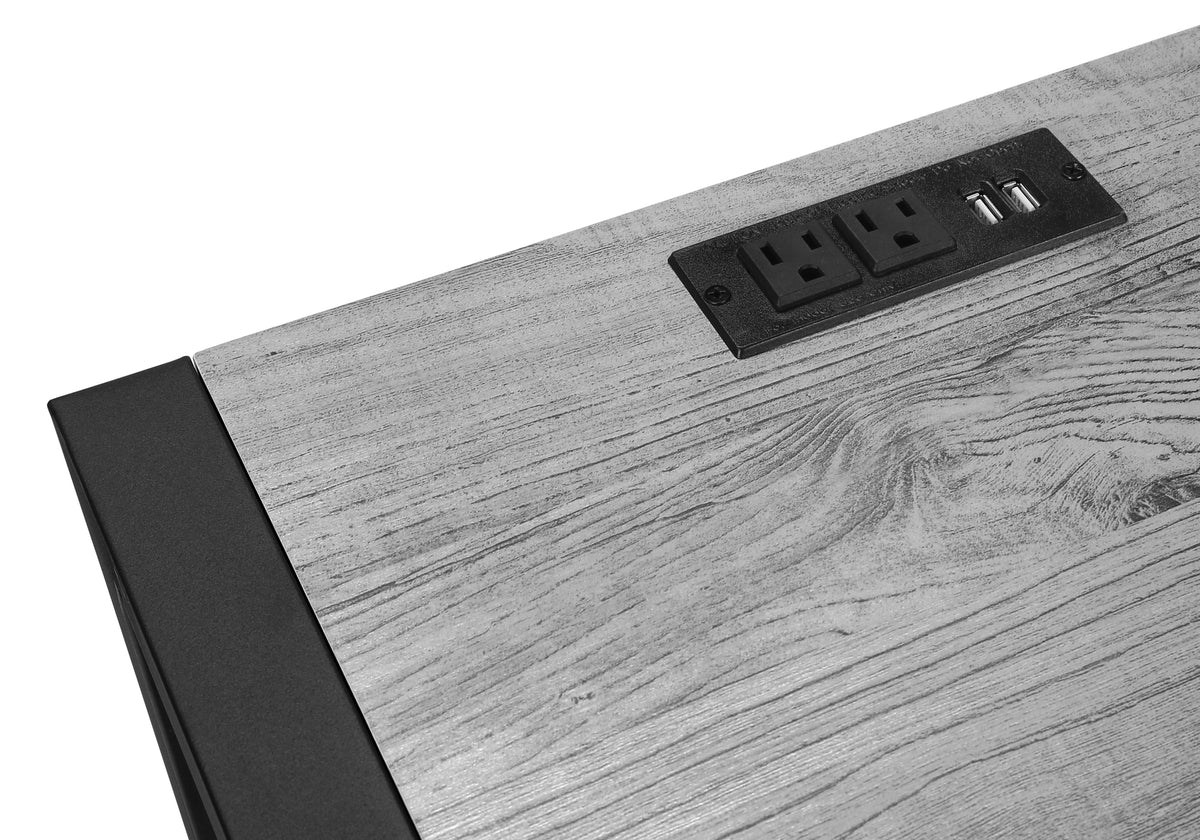 Diamond Grey & Black Metal Accent Table | Ortholuxe Home - Photo 9