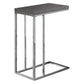 Emerald Grey Accent Table with Chrome Metal | Ortholuxe Home - Photo 3