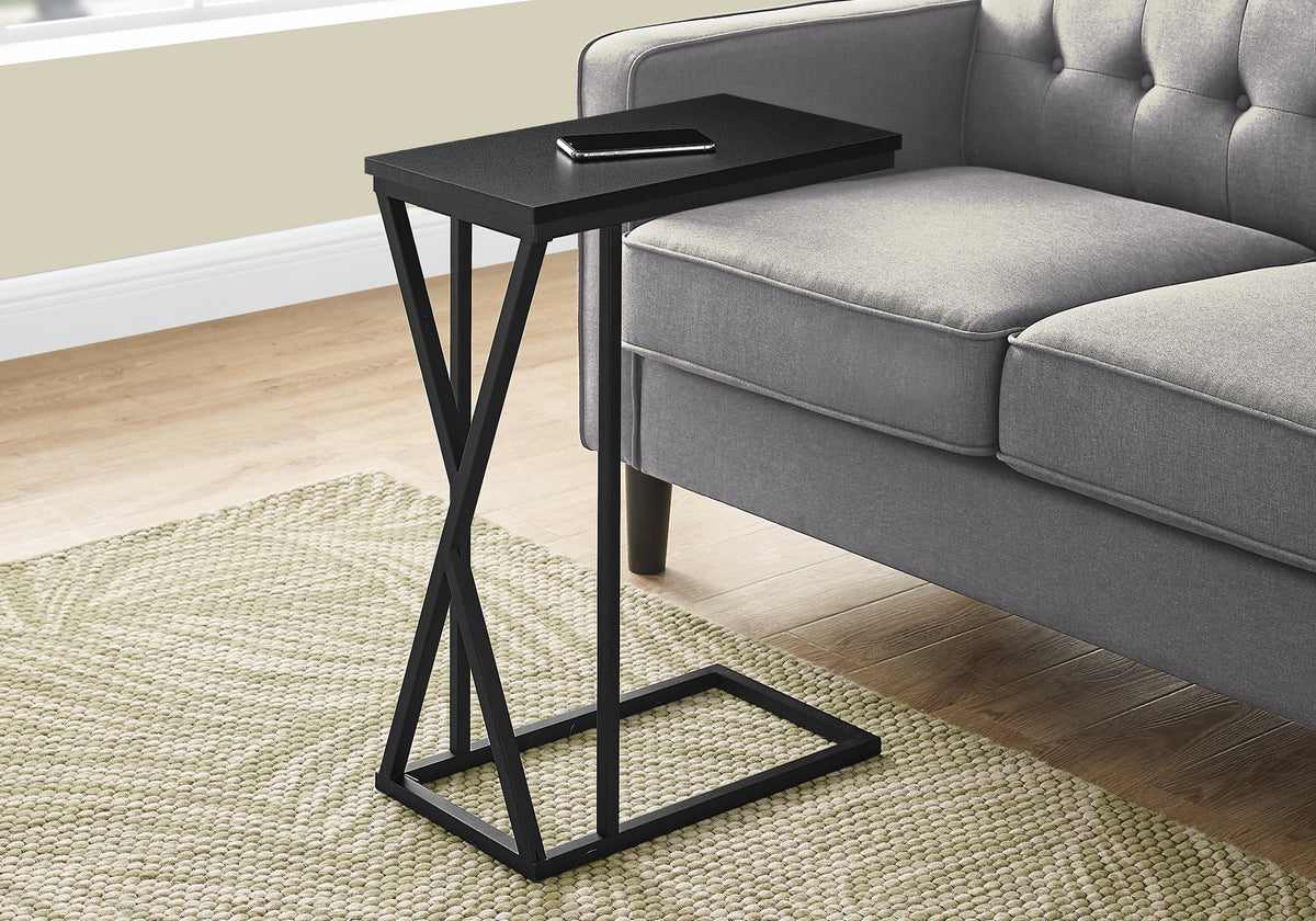 Marble Black Metal Accent Table | Ortholuxe Home