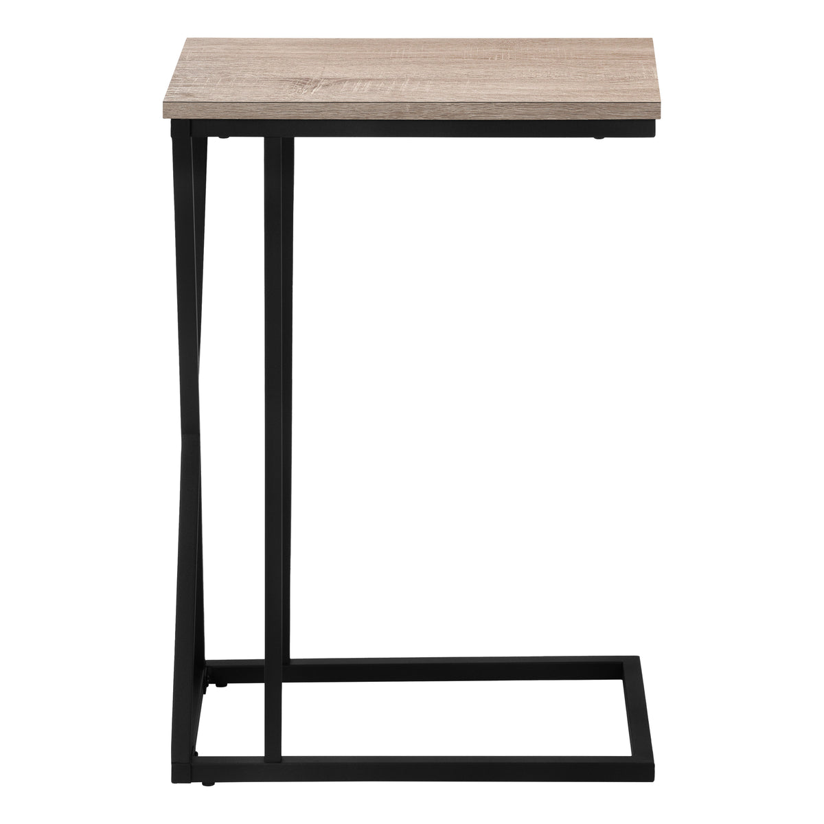 Marble Dark Taupe & Black Metal Accent Table | Ortholuxe Home - Photo 4