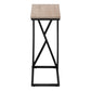 Marble Dark Taupe & Black Metal Accent Table | Ortholuxe Home - Photo 5