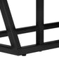 Marble Dark Taupe & Black Metal Accent Table | Ortholuxe Home - Photo 9