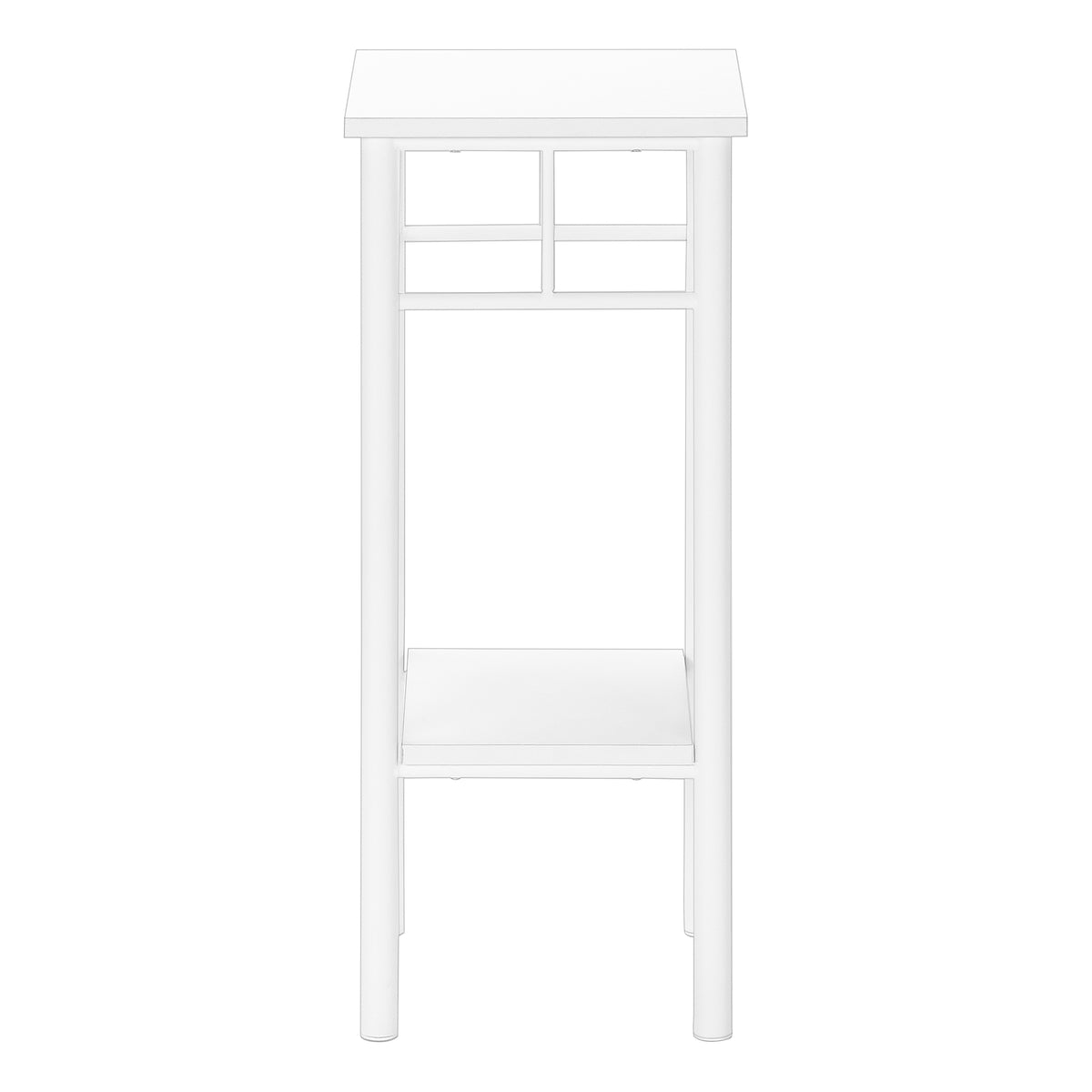 Aria White Metal Accent Table | Ortholuxe Home - Photo 4
