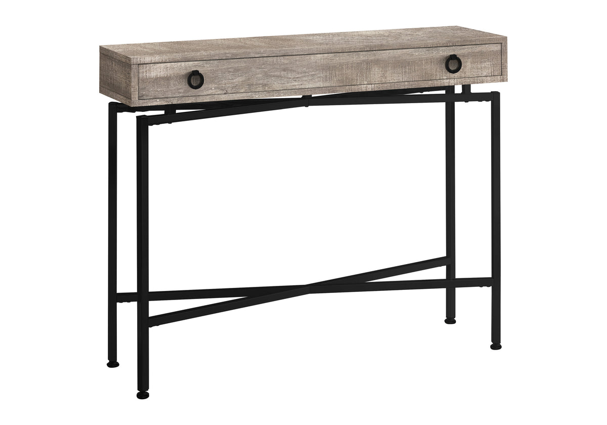 Gaia Taupe Reclaimed Wood Console | Ortholuxe Home - Photo 3