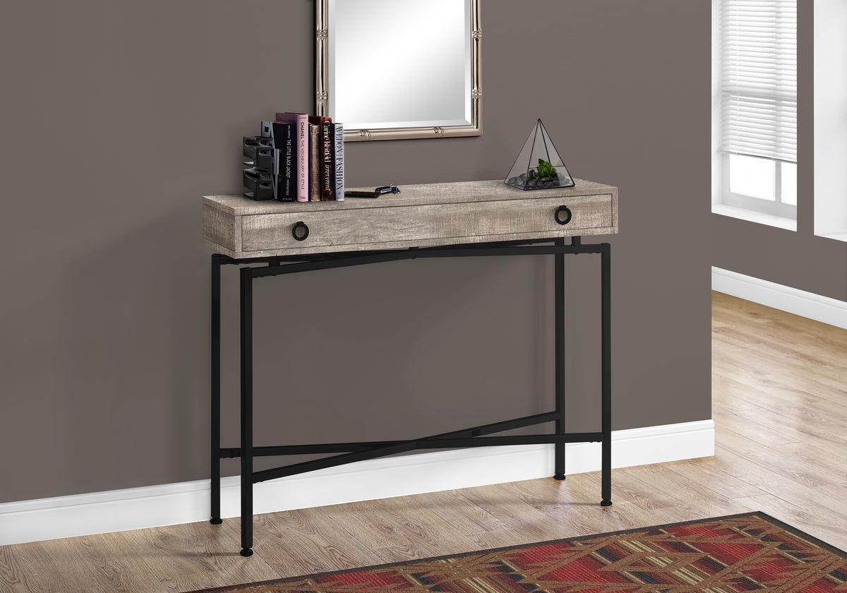 Gaia Taupe Reclaimed Wood Console | Ortholuxe Home