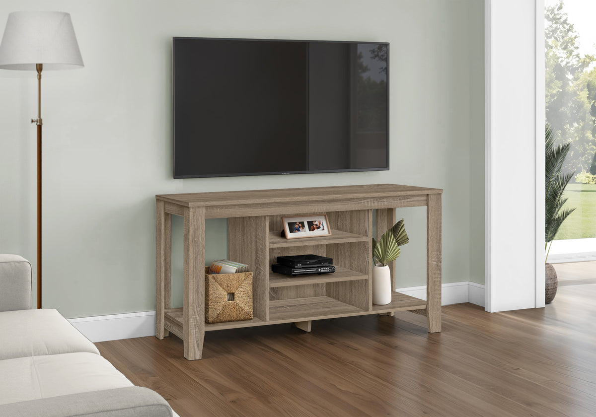 Selene Dark Taupe TV Stand | Ortholuxe Home