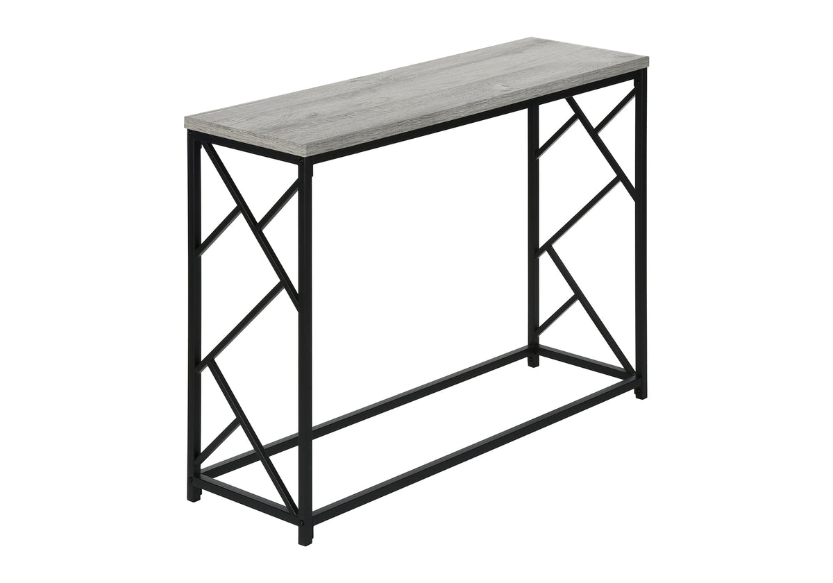 Vega Grey & Black Metal Hall Console | Ortholuxe Home - Photo 3