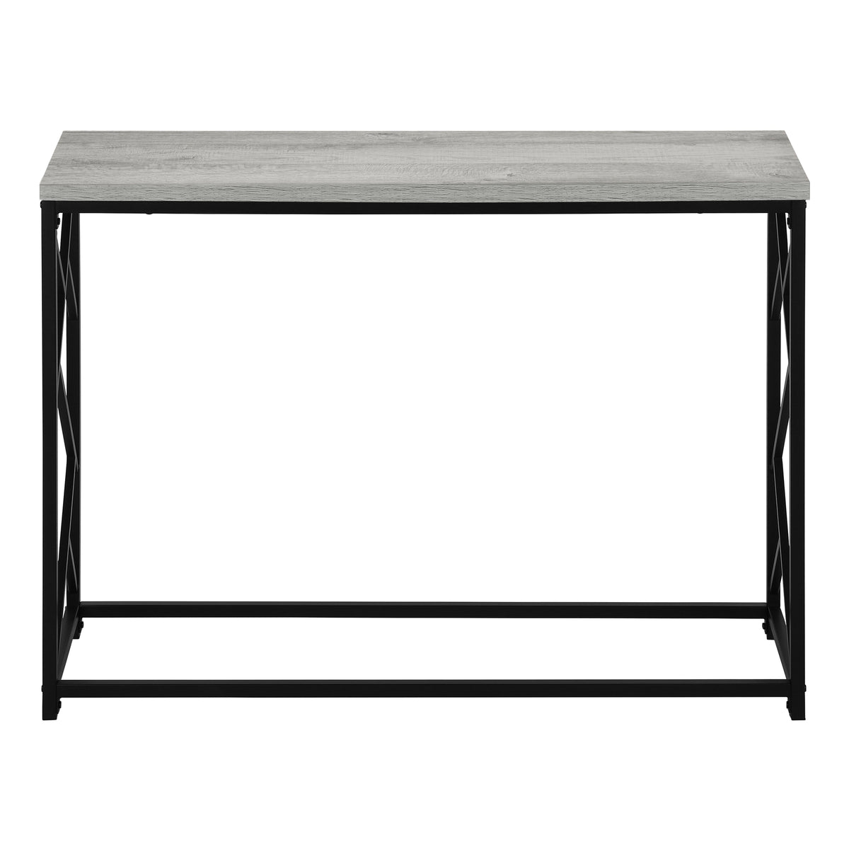 Vega Grey & Black Metal Hall Console | Ortholuxe Home - Photo 4