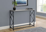 Vega Grey & Black Metal Hall Console | Ortholuxe Home