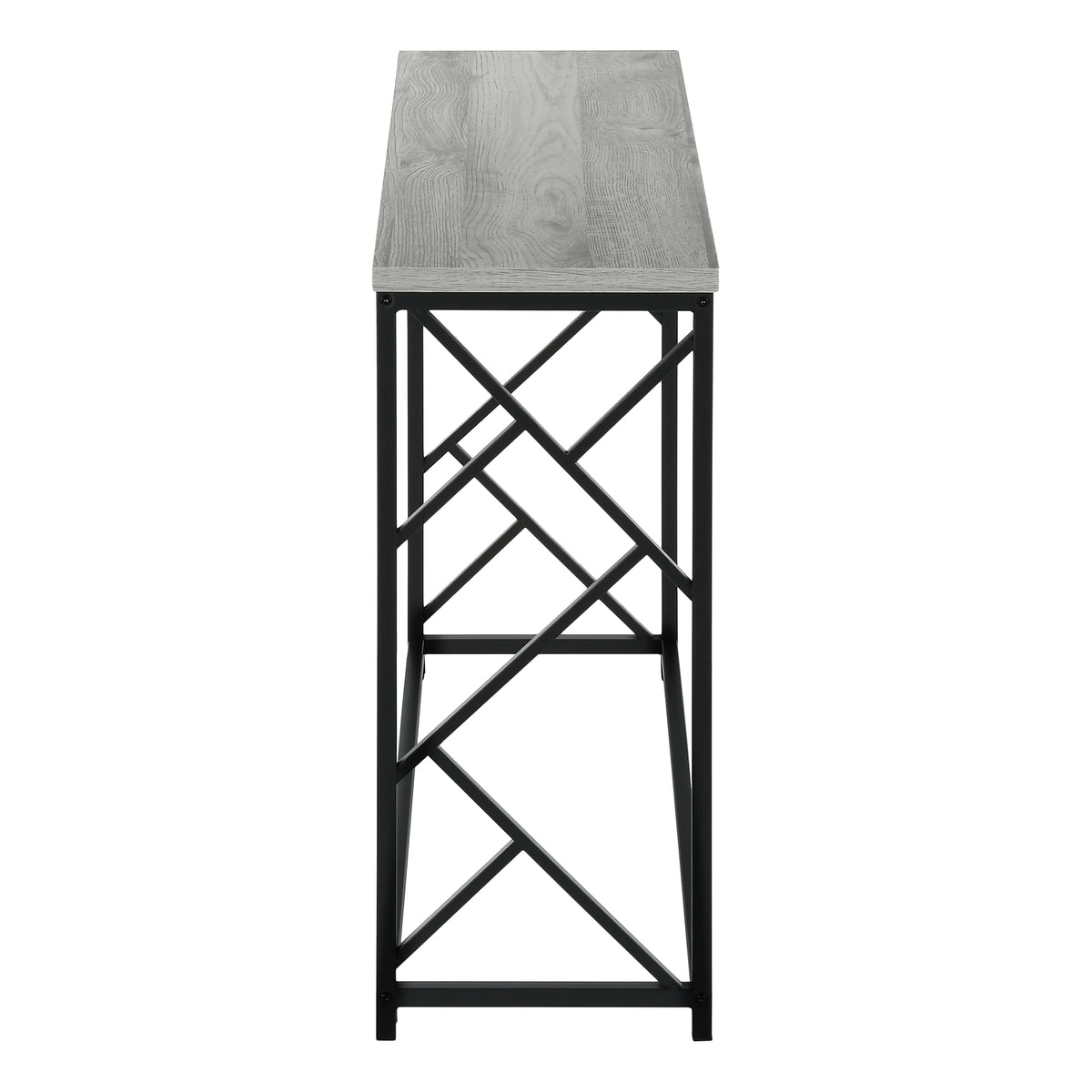 Vega Grey & Black Metal Hall Console | Ortholuxe Home - Photo 5