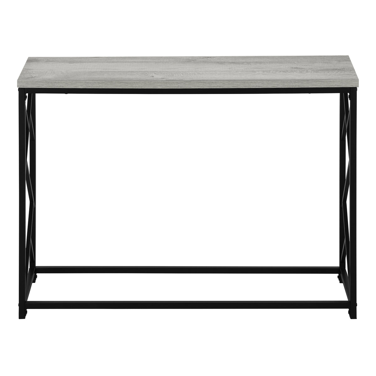 Vega Grey & Black Metal Hall Console | Ortholuxe Home - Photo 6