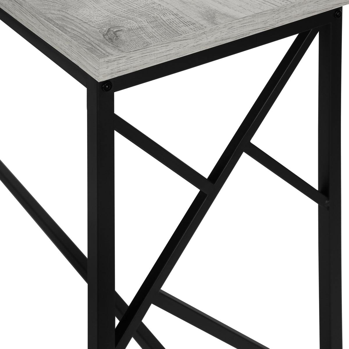 Vega Grey & Black Metal Hall Console | Ortholuxe Home - Photo 8