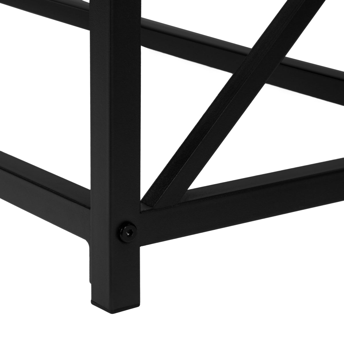 Vega Grey & Black Metal Hall Console | Ortholuxe Home - Photo 10