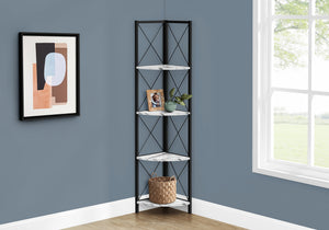 Apollo White Marble Bookcase | Ortholuxe Home - Photo 2