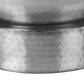 Bordeaux Chrome Iron Metal Drum End Accent Table | Ortholuxe Home - Photo 5
