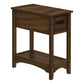 Geneva Brown Walnut Veneer End Table | Ortholuxe Home - Photo 3