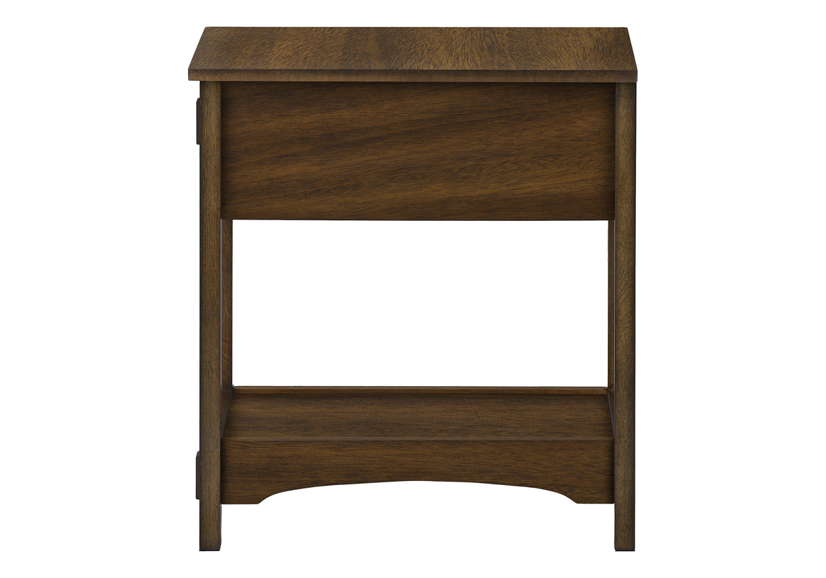 Geneva Brown Walnut Veneer End Table | Ortholuxe Home - Photo 5