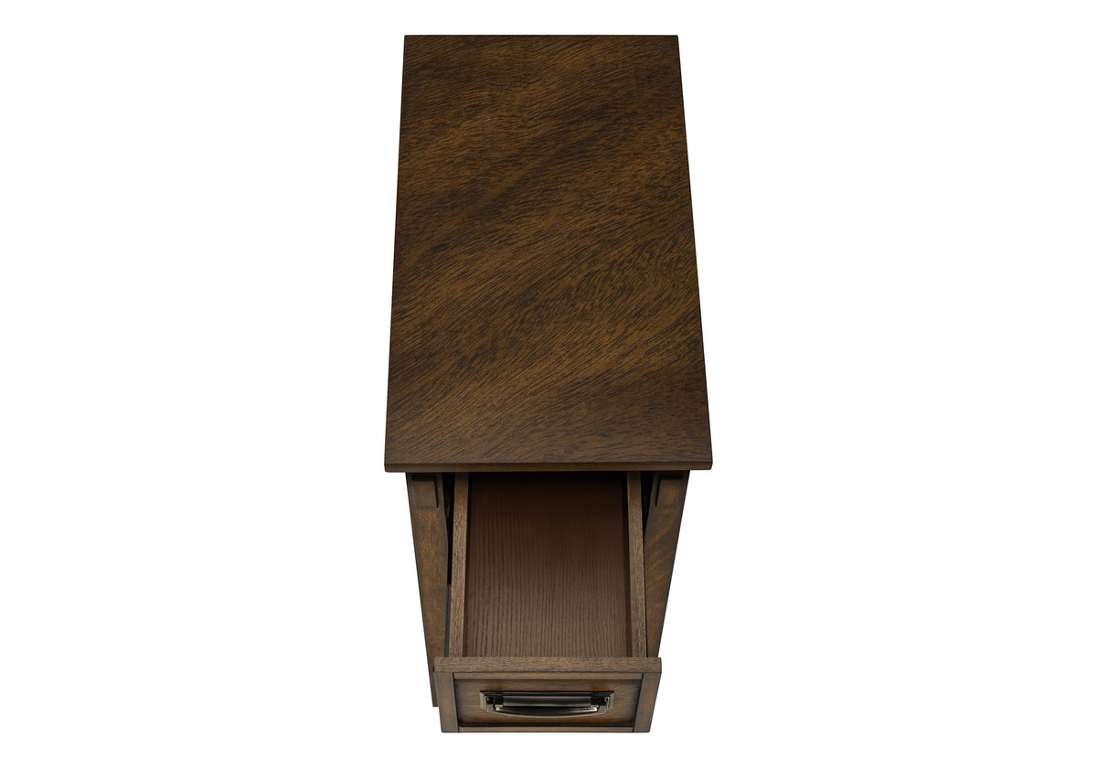 Geneva Brown Walnut Veneer End Table | Ortholuxe Home - Photo 7