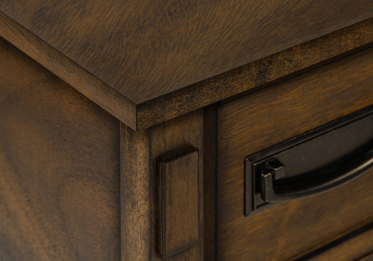Geneva Brown Walnut Veneer End Table | Ortholuxe Home - Photo 8
