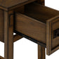 Geneva Brown Walnut Veneer End Table | Ortholuxe Home - Photo 9