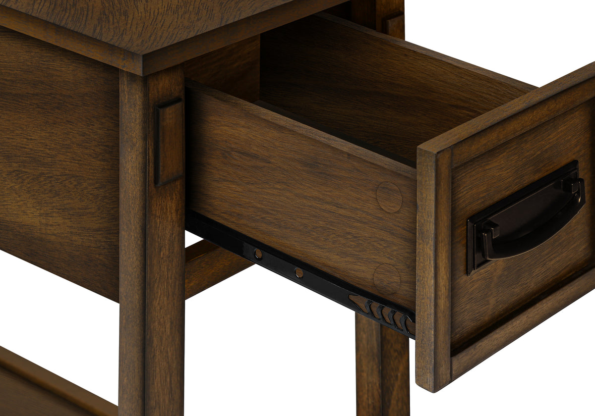 Geneva Brown Walnut Veneer End Table | Ortholuxe Home - Photo 9
