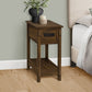 Geneva Brown Walnut Veneer End Table | Ortholuxe Home - Photo 2