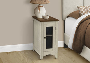 Zurich Antique White & Espresso Veneer Accent Table | Ortholuxe Home - Photo 2