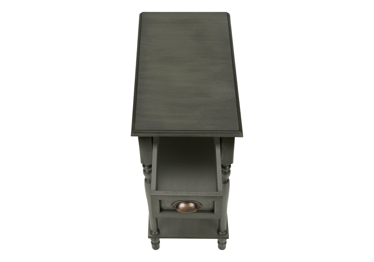 Zurich Dark Green Veneer End Table | Ortholuxe Home - Photo 7