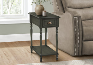 Zurich Dark Green Veneer End Table | Ortholuxe Home